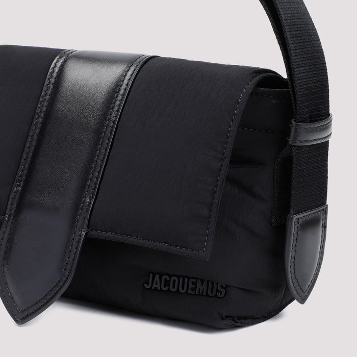 Le Petit Messenger Bambino Shoulder Bag Black Cotton Polyamide Leather
