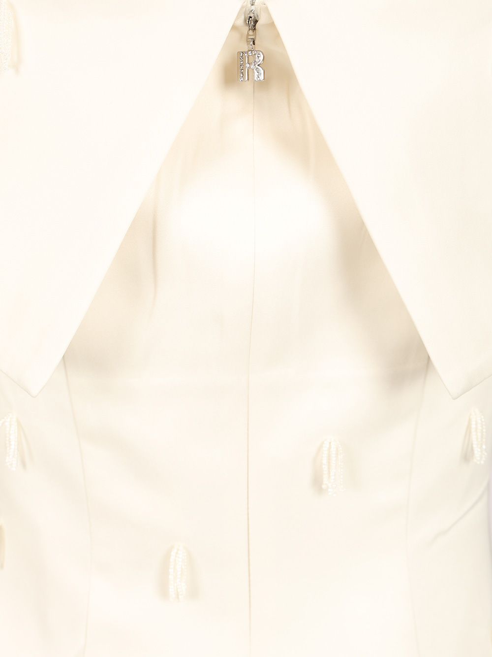 Satin mini dress White