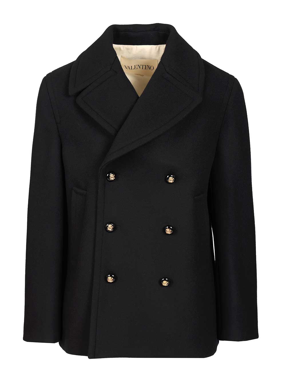 Wool Pea Coat Blue