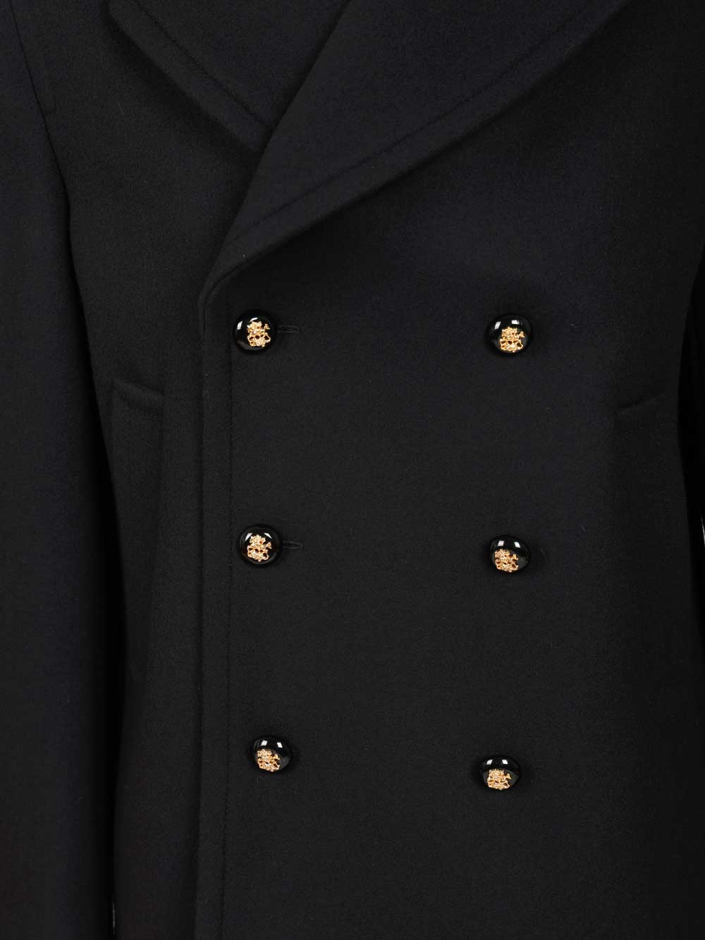 Wool Pea Coat Blue
