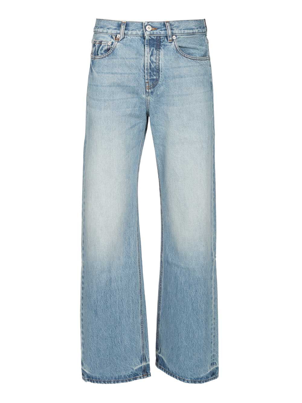 Straight jeans in de-Nîmes denim Light Blue Cotton