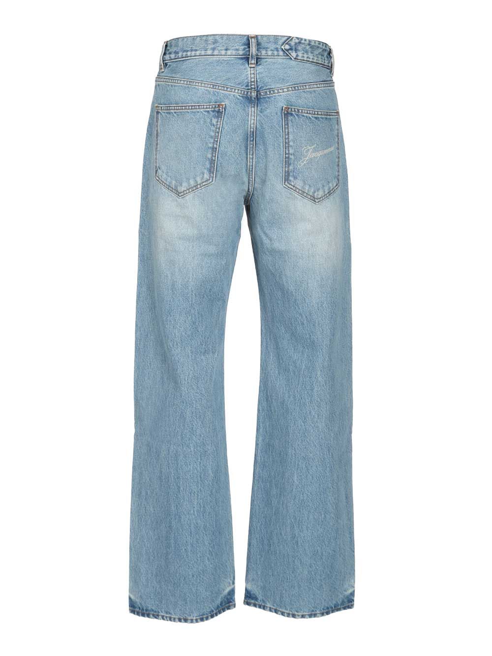 Straight jeans in de-Nîmes denim Light Blue Cotton