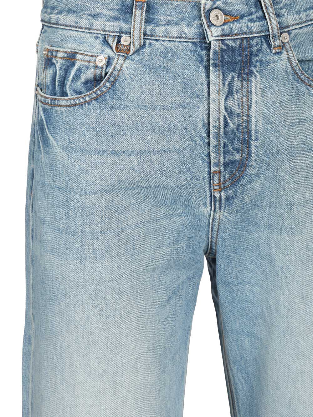 Straight jeans in de-Nîmes denim Light Blue Cotton
