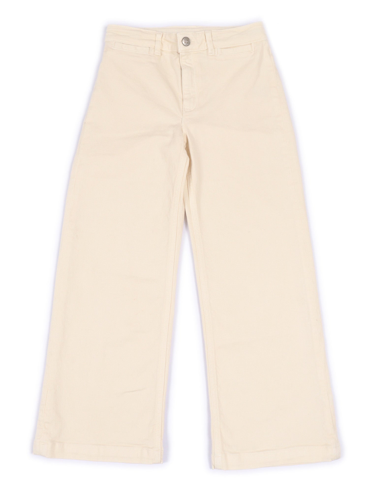Gersande Pants White Cotton Elastane
