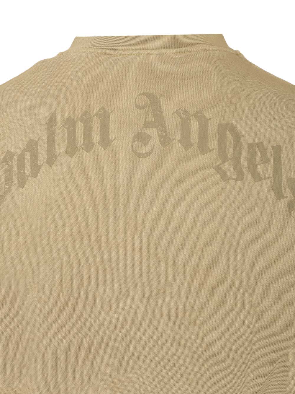 Curved Logo Sweatshirt Green Sweatshirts