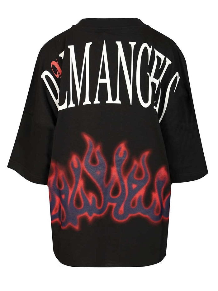 Flames Over Tee Cotton T-shirt