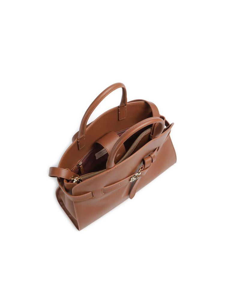 Coccinelle Handbag Cognac Smooth Leather Bags / Handbags