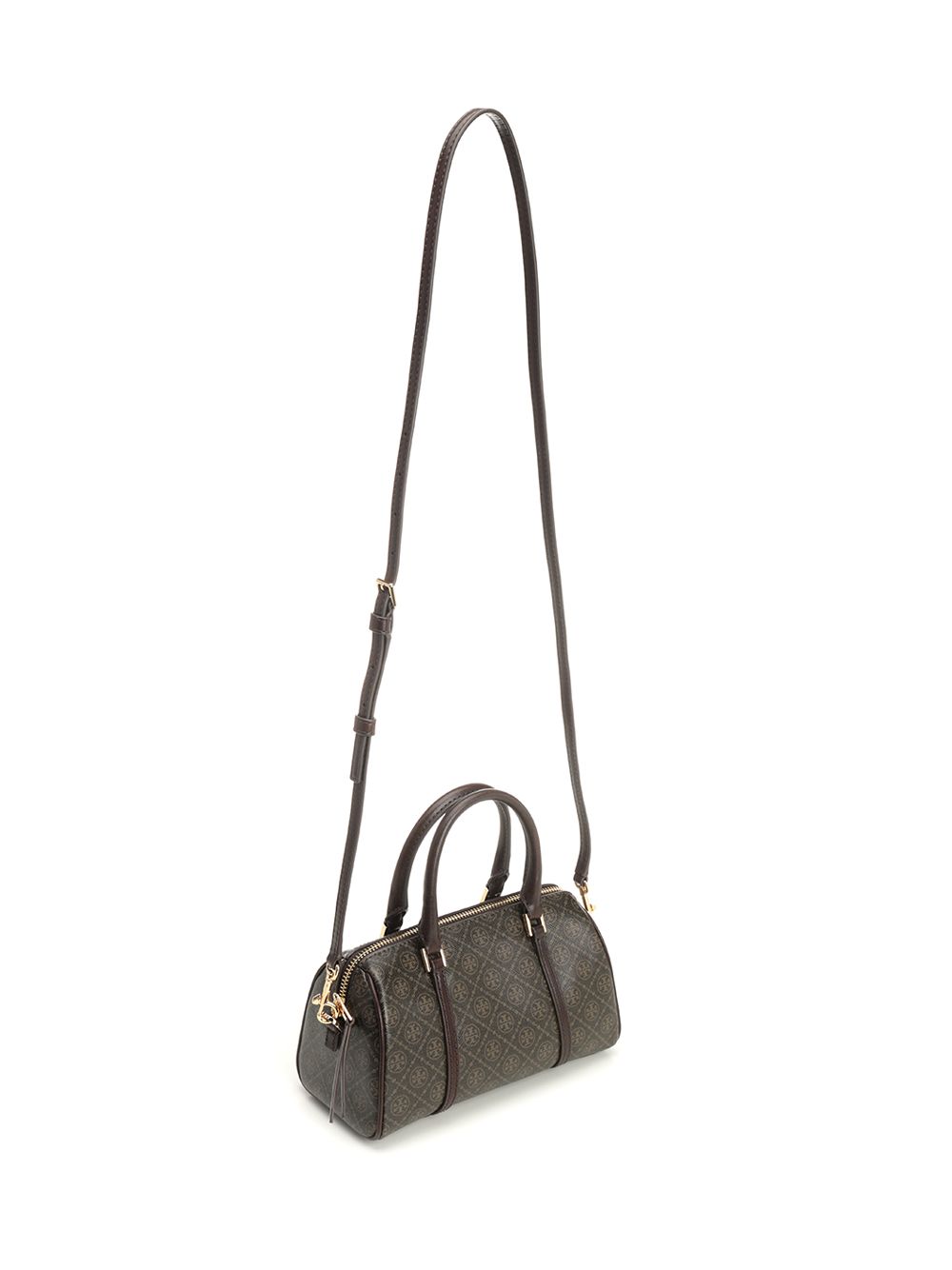 Mini Barrel bag Brown Cotton Handbags