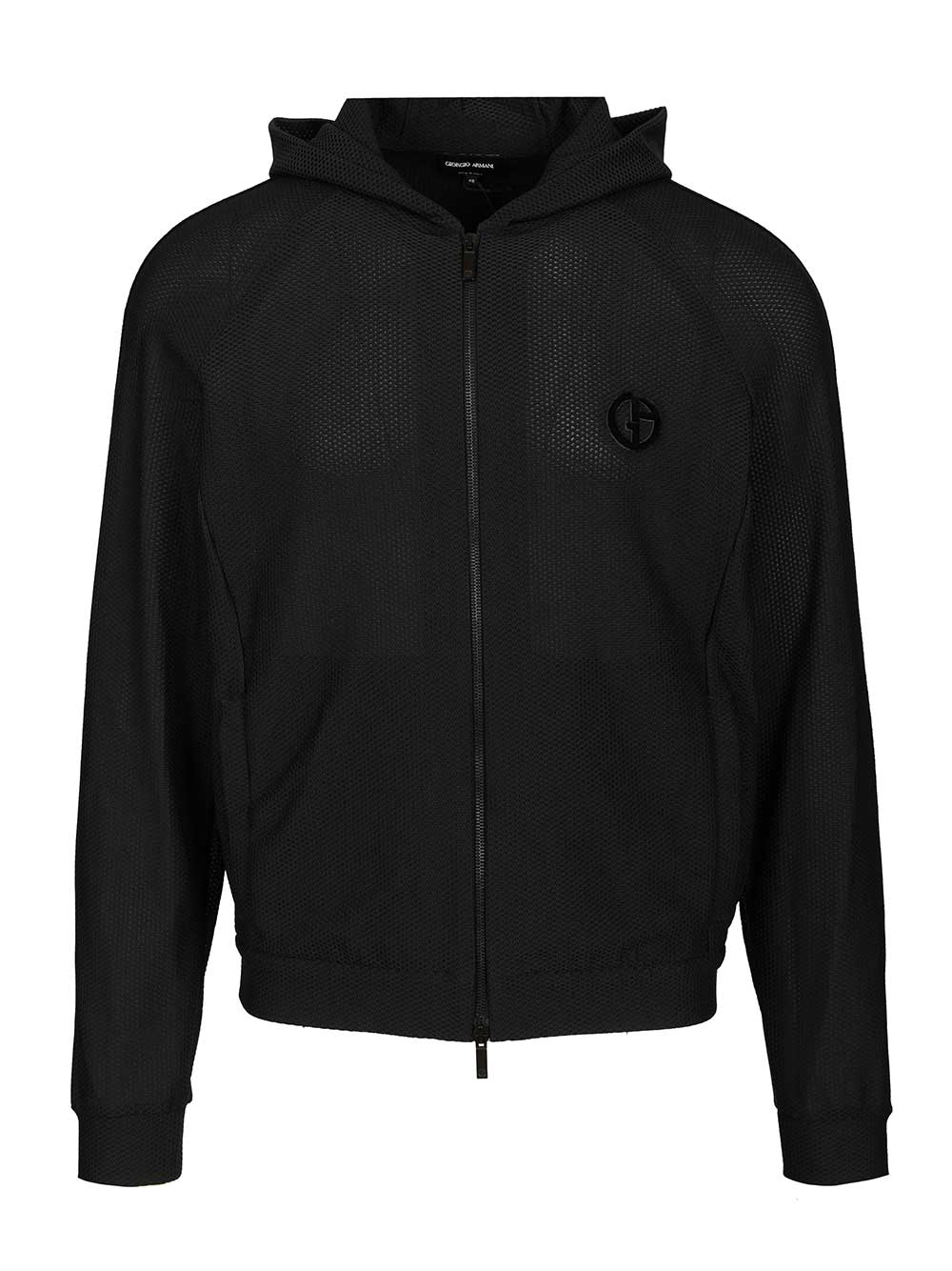Hoody Black Elastane Sweatshirts