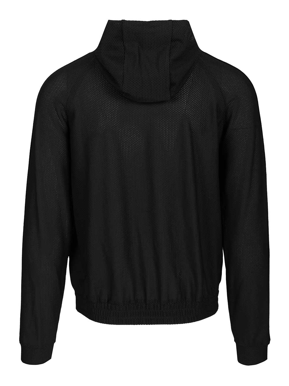 Hoody Black Elastane Sweatshirts