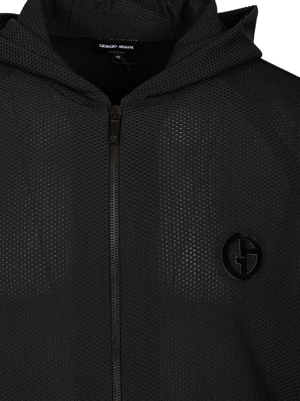 Hoody Black Elastane Sweatshirts