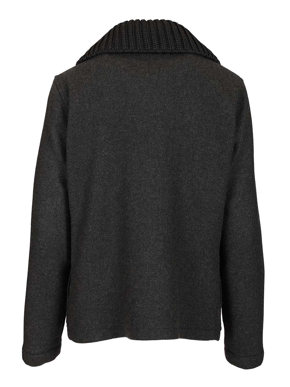 3-Hook Wool Jacket Grey Coat