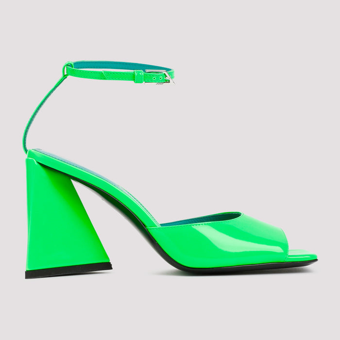 Piper Sandal Green Leather Shoe