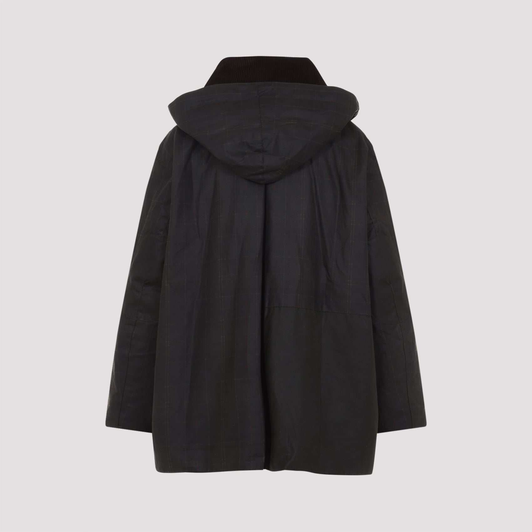 Hood Ttn Duffle Wax Jacket Green Waxed Cotton Polyester