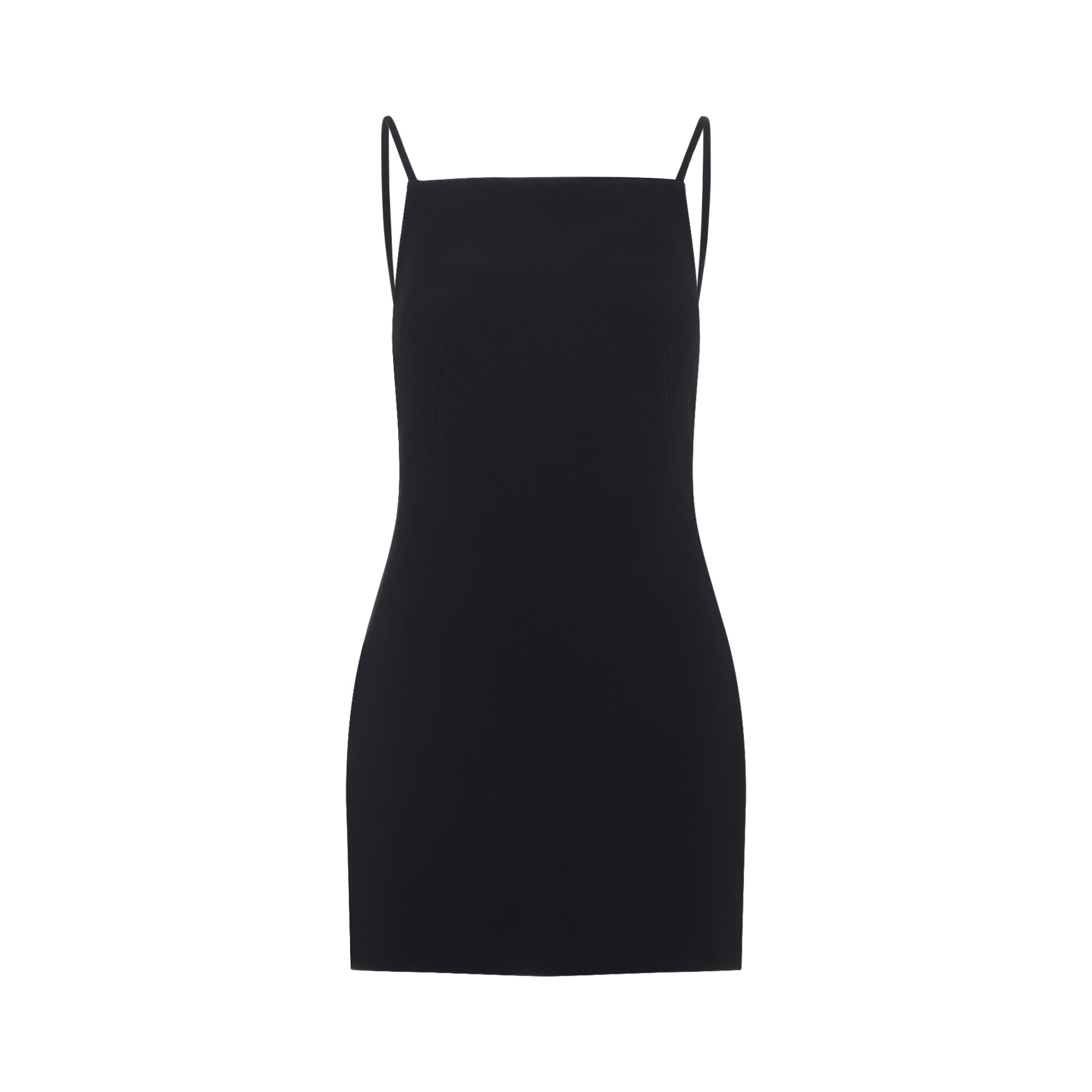 Viscose Mini Dress Black Acetate Elastane