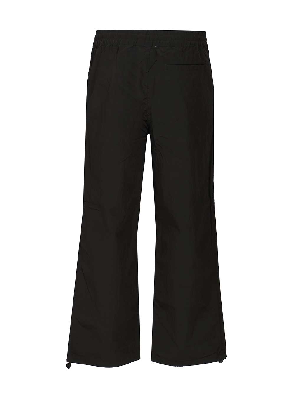 Nylon Tracksuit Bottoms Black Polyamide Trousers