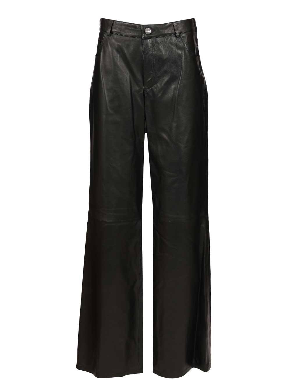 Polly Leather Trousers Black Lamb