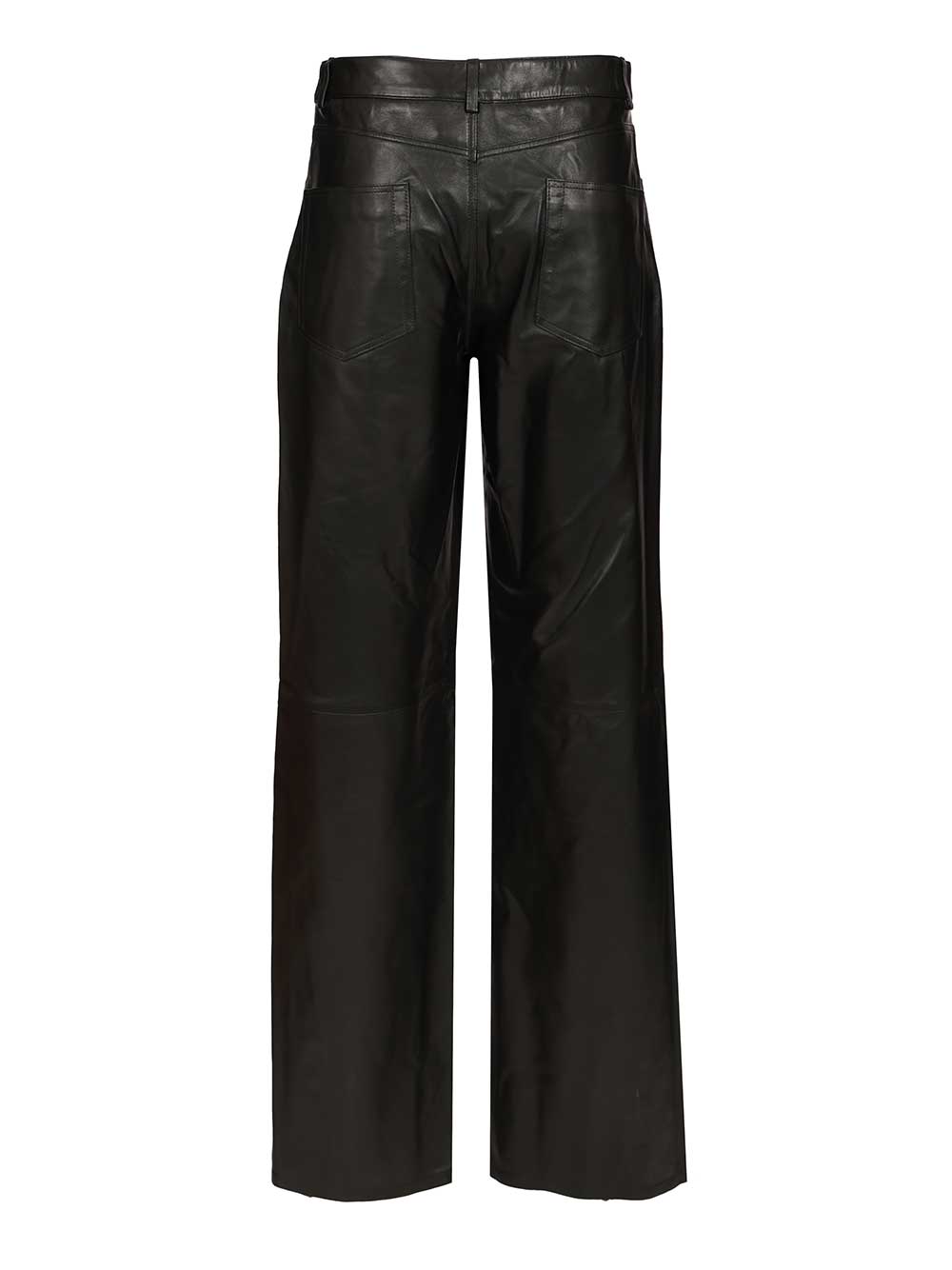 Polly Leather Trousers Black Lamb