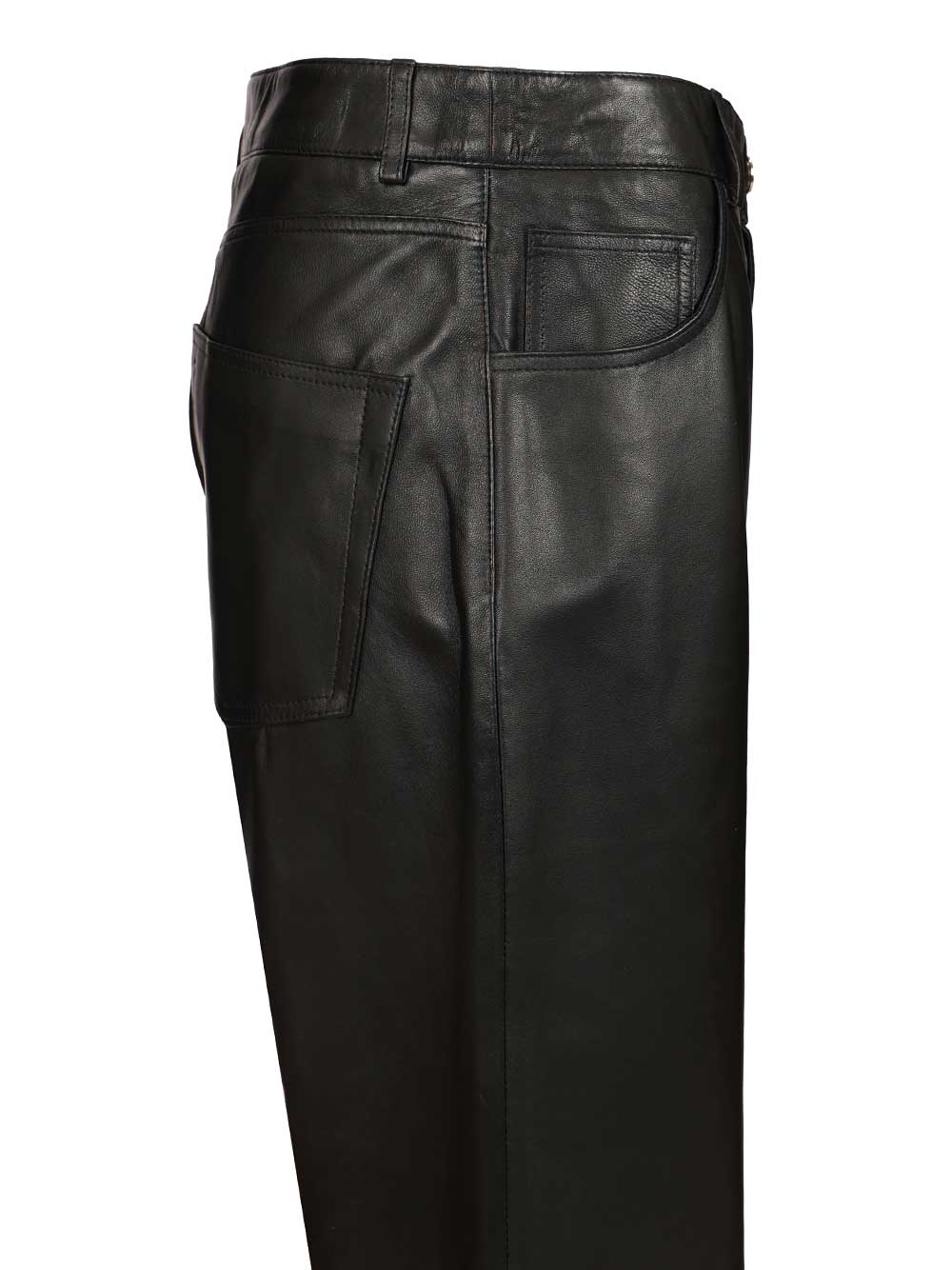 Polly Leather Trousers Black Lamb