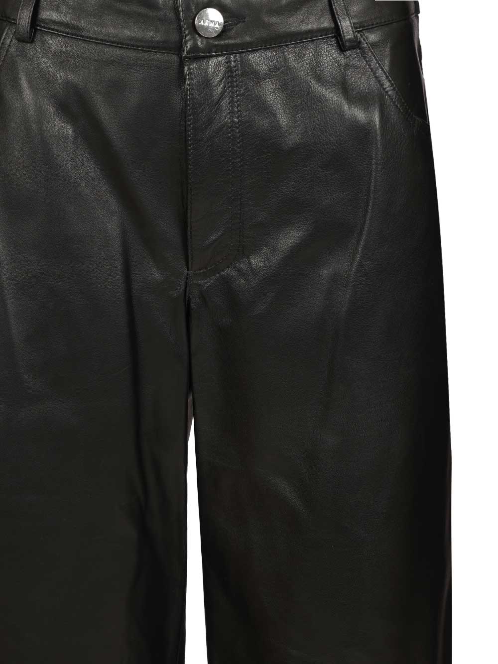 Polly Leather Trousers Black Lamb