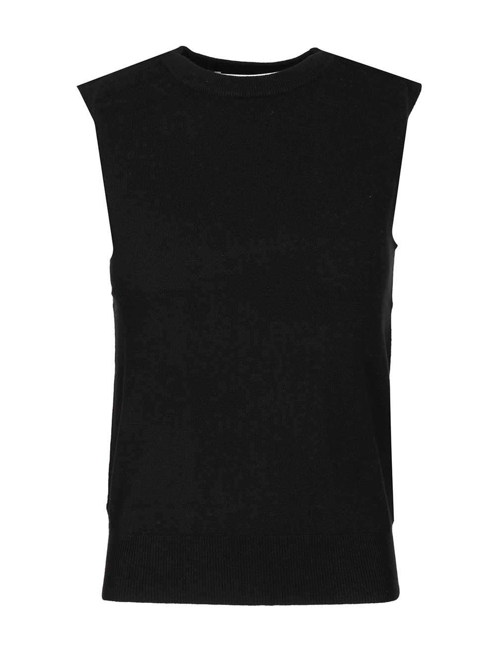 Cashmere vest Black Baby Goat Knitwear
