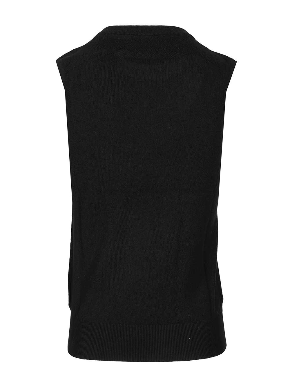 Cashmere vest Black Baby Goat Knitwear