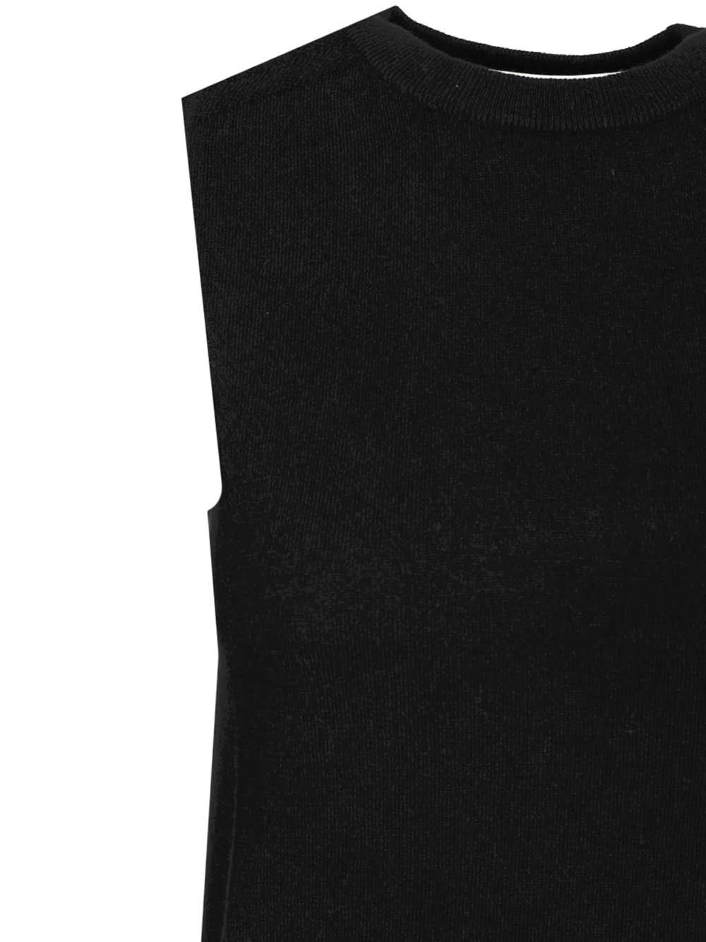 Cashmere vest Black Baby Goat Knitwear