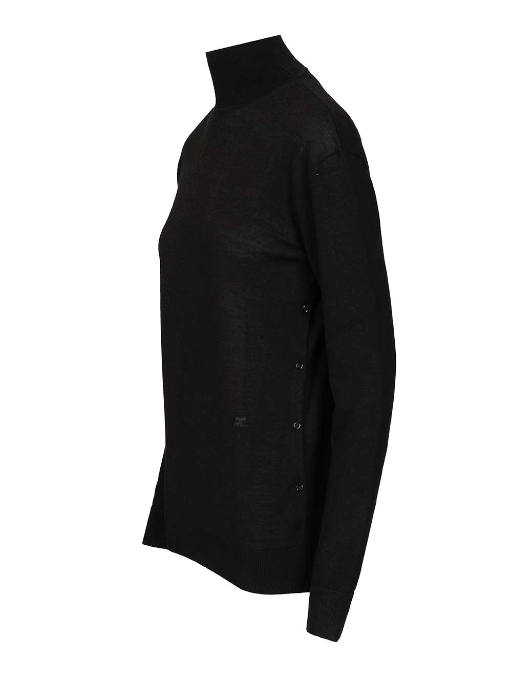 Turtleneck sweater Black Main Fabric:merino Wool Knitwear