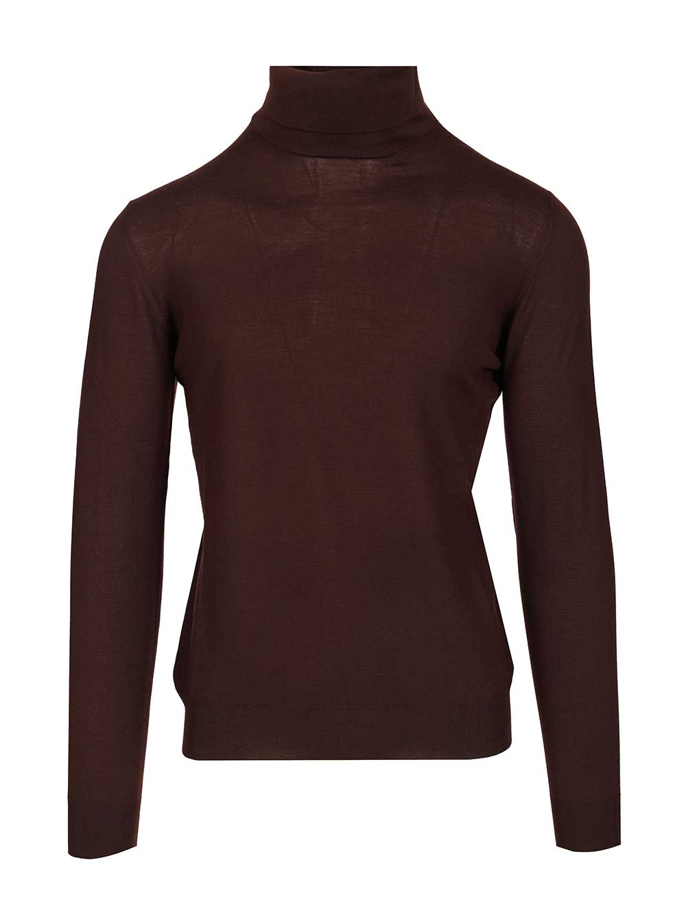 Wool turtleneck Brown Knitwear