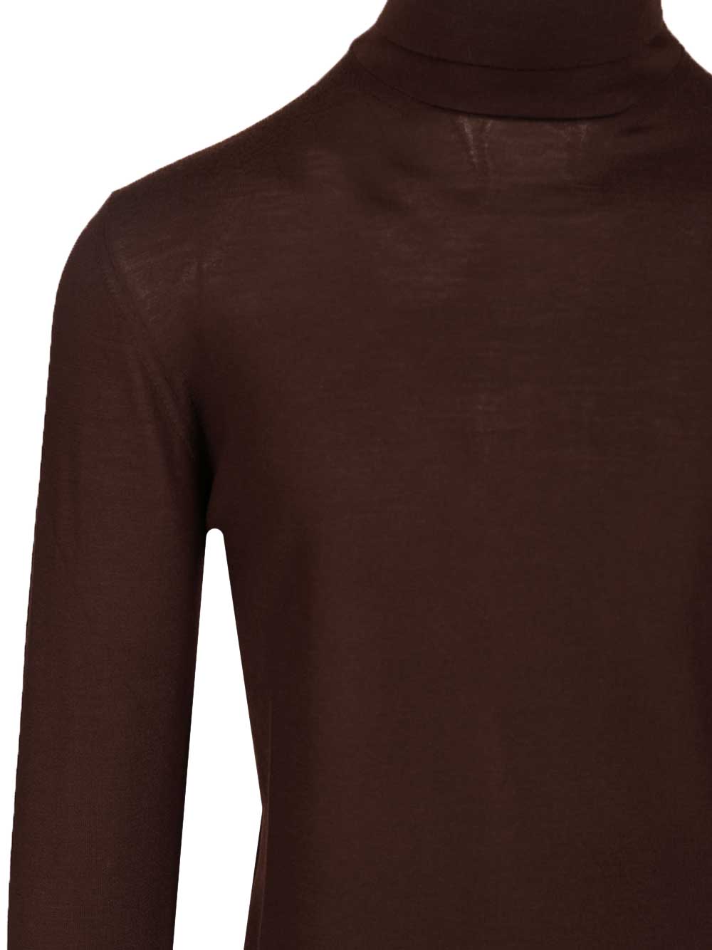Wool turtleneck Brown Knitwear