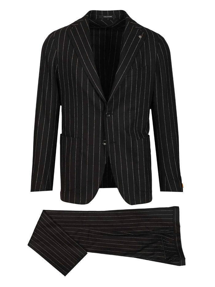 Montecarlo pinstriped suit Black Dress