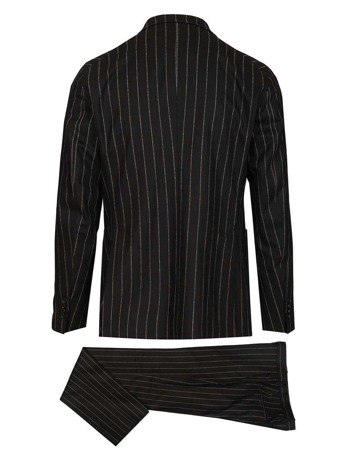 Montecarlo pinstriped suit Black Dress
