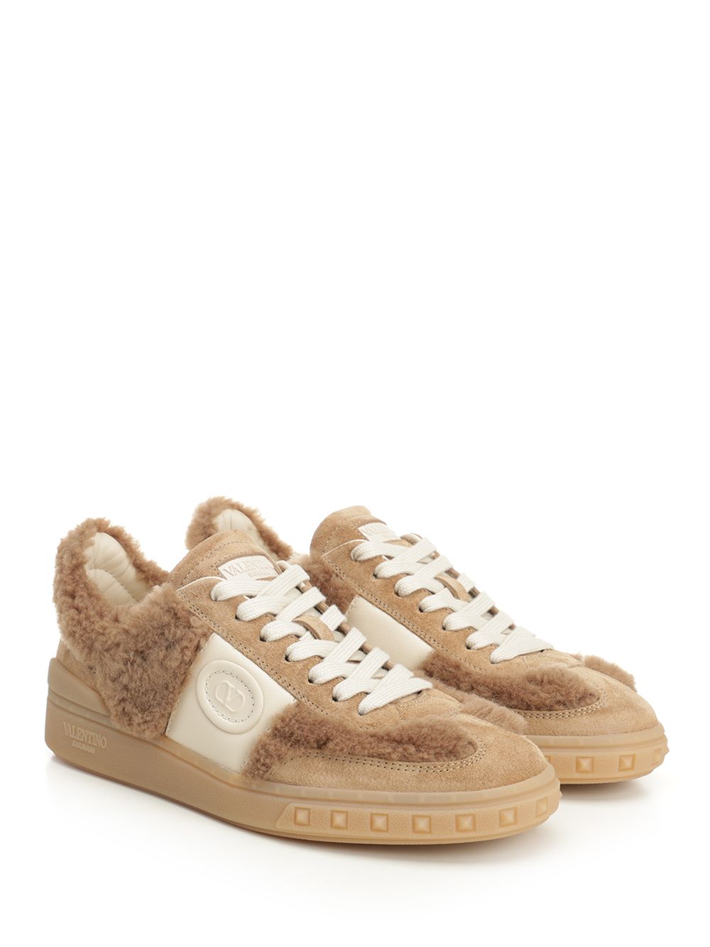 Upvillage Sneaker Beige Wool Polyester