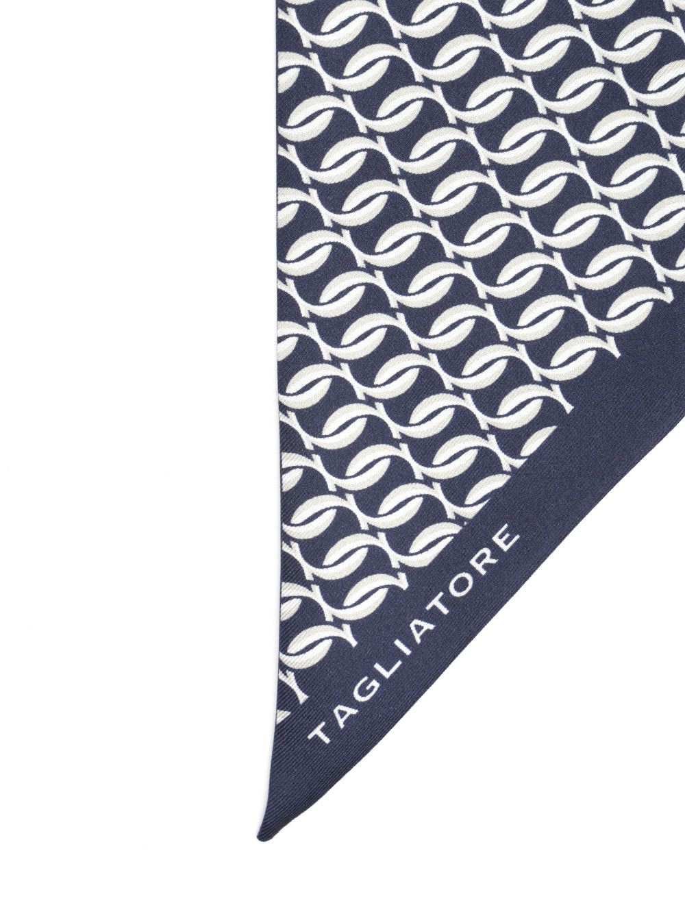 Silk scarf Blue And Foulards
