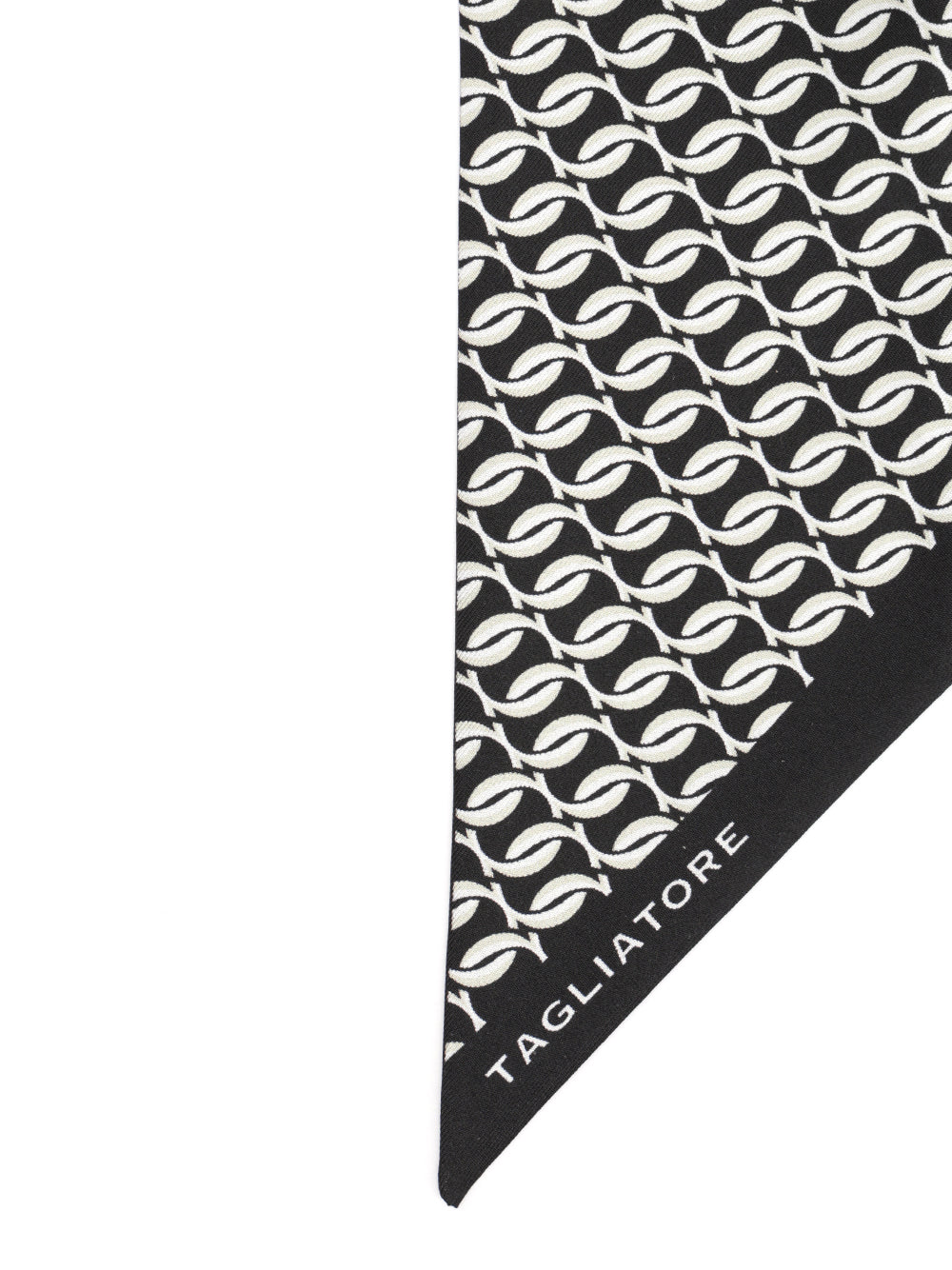 Silk Scarf Black And Foulards