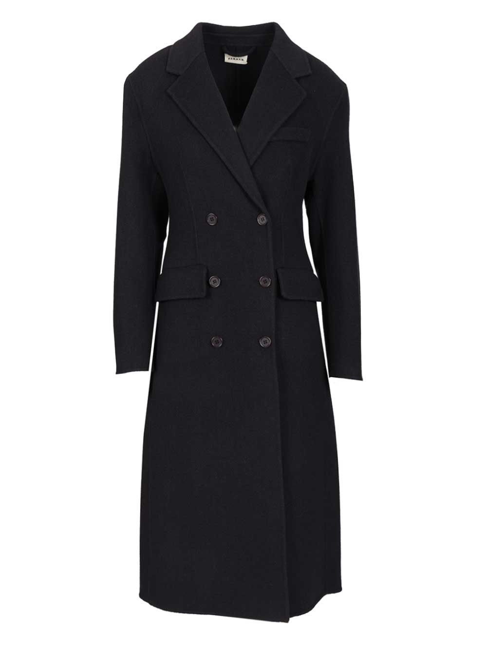 Double-Breasted Coat Blue Wo Pa