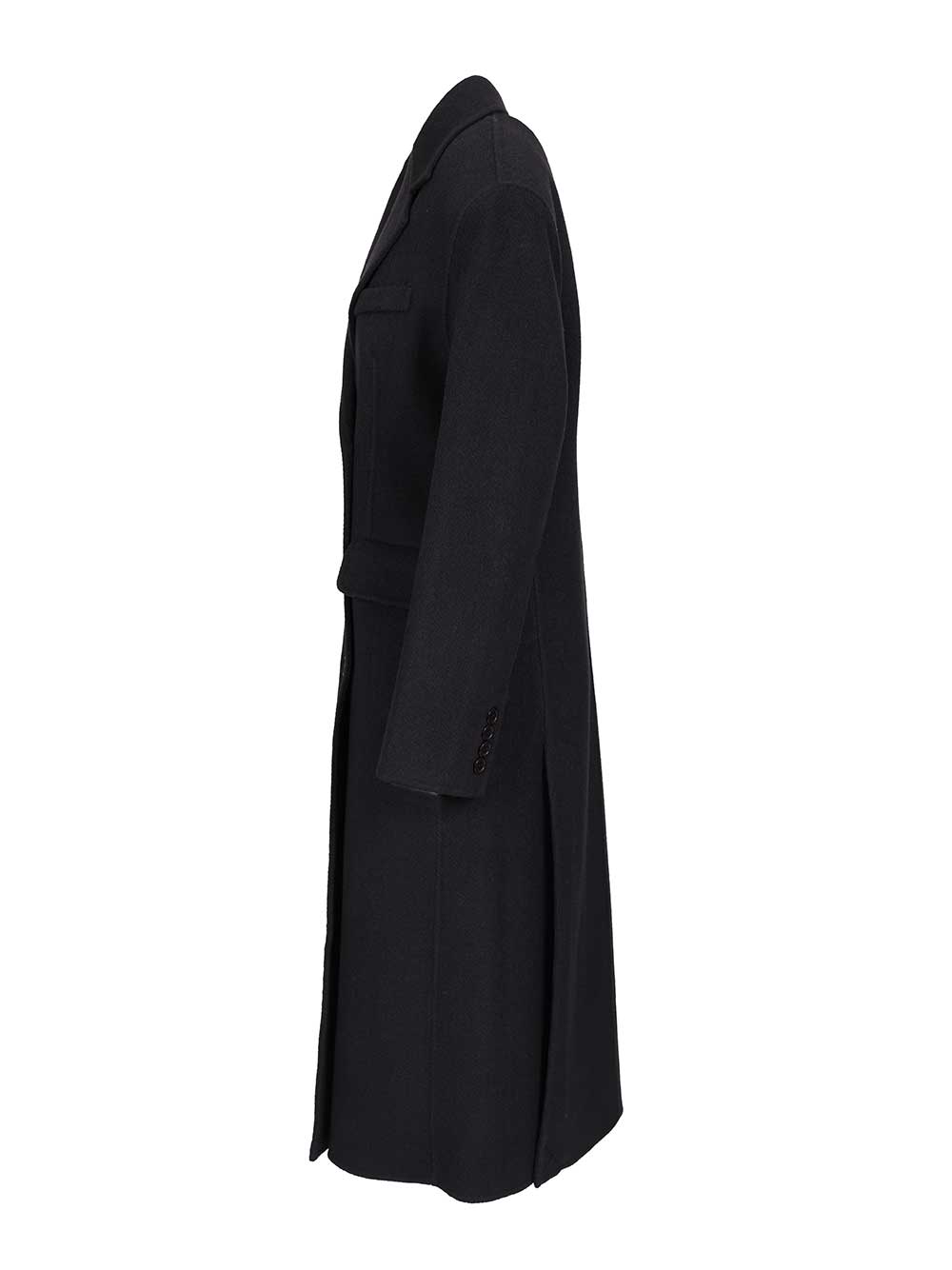 Double-Breasted Coat Blue Wo Pa
