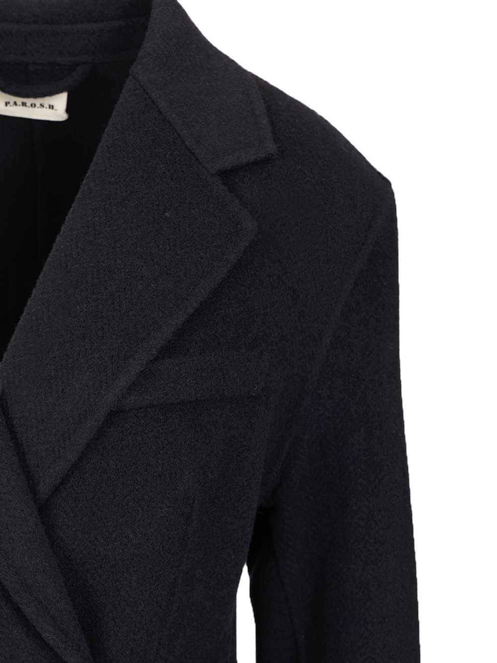 Double-Breasted Coat Blue Wo Pa