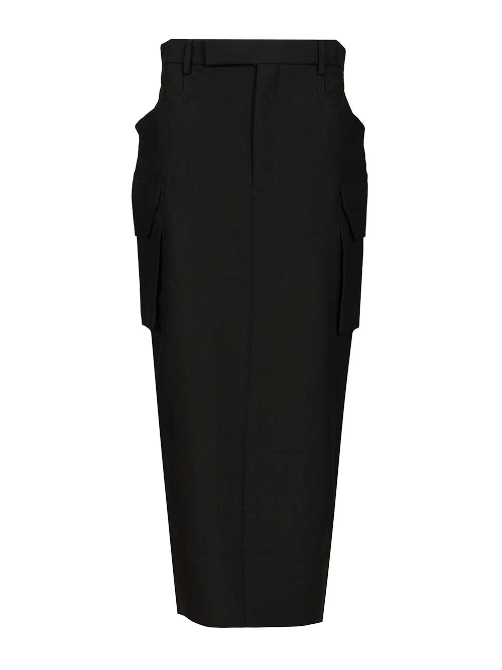 Firebanks wool midi skirt Black New