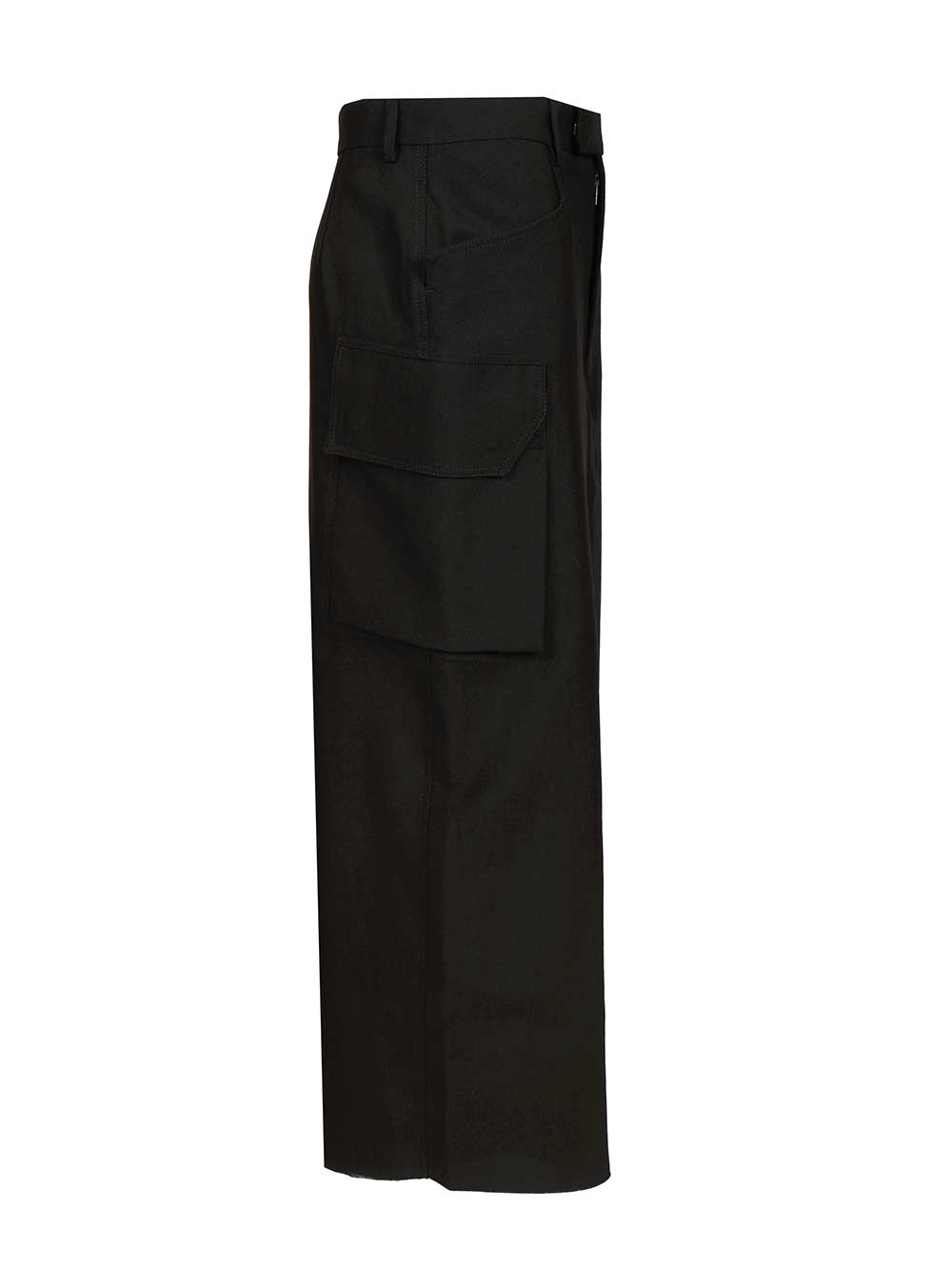 Firebanks wool midi skirt Black New