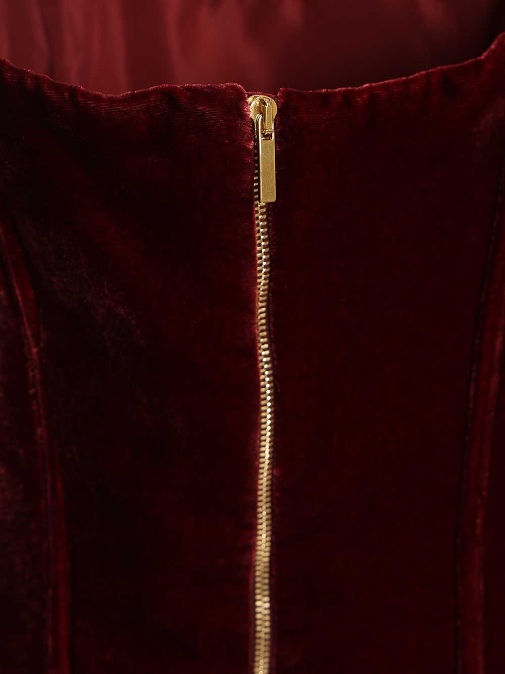 Elena Corset Top Bordeaux Rayon Tops