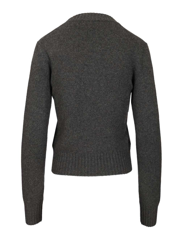 Wool and cashmere sweater Black Cachemire Laine(ovis Aries) Knitwear