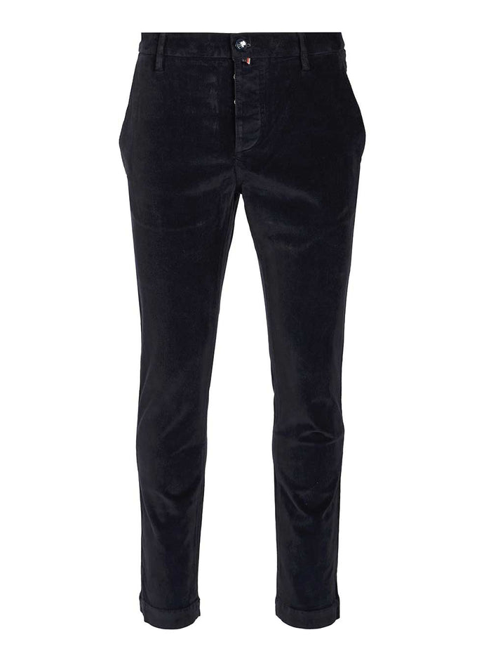 Slim fit trousers Blue Co Ea