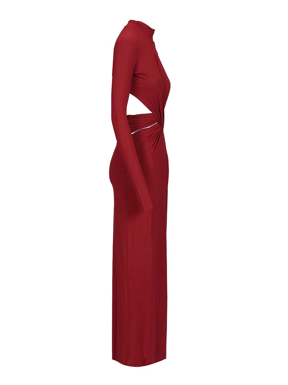 Leonie Maxi Dress Bordeaux Jersey Polyamide Elastan