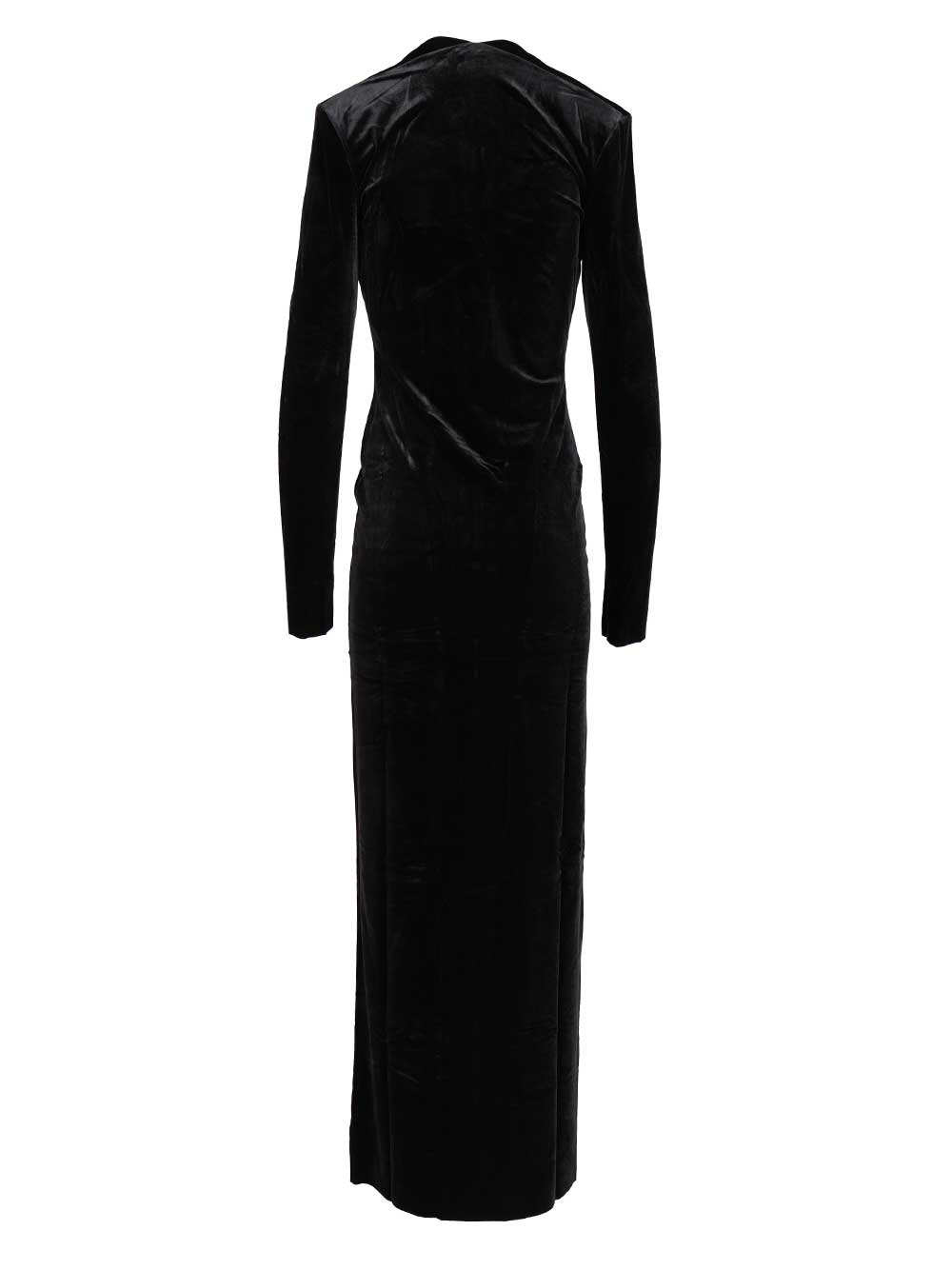 Lara Velvet Maxi Dress Black