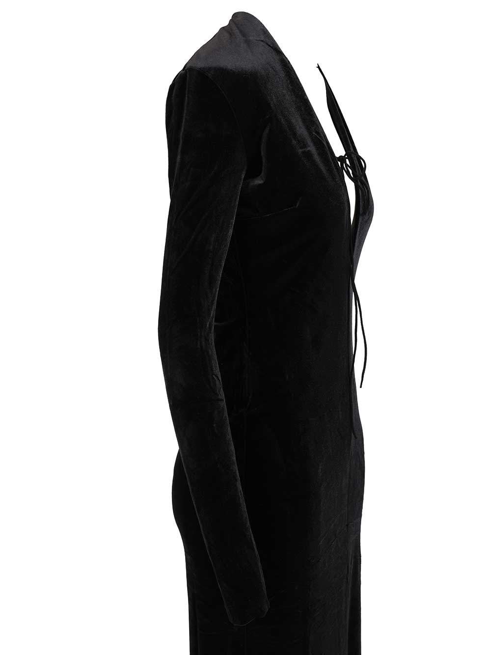 Lara Velvet Maxi Dress Black