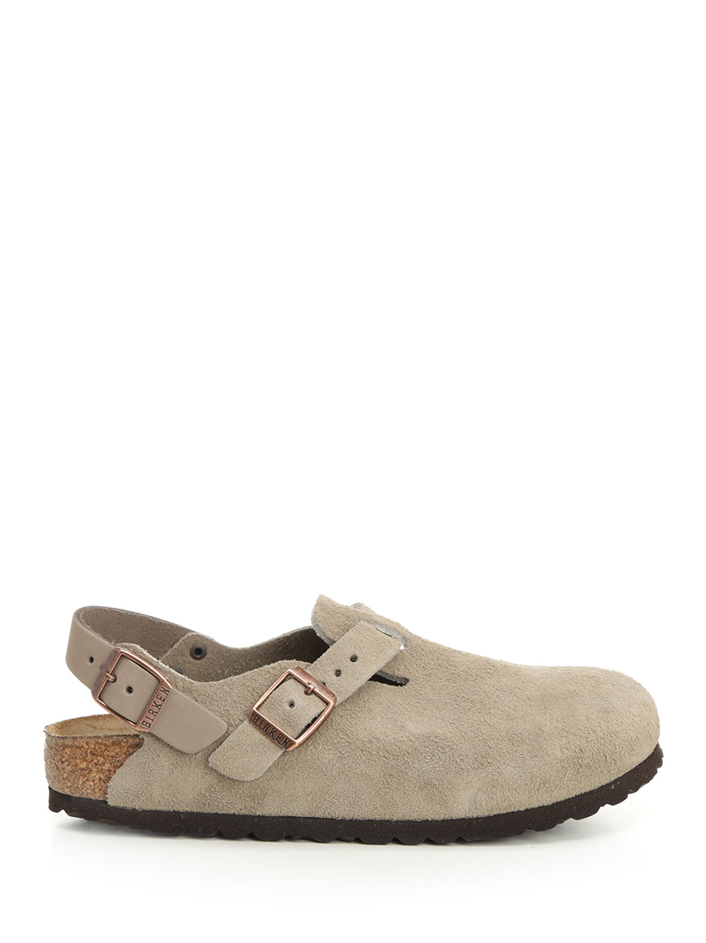 Tokyo suede sabot Beige Leather Sandal