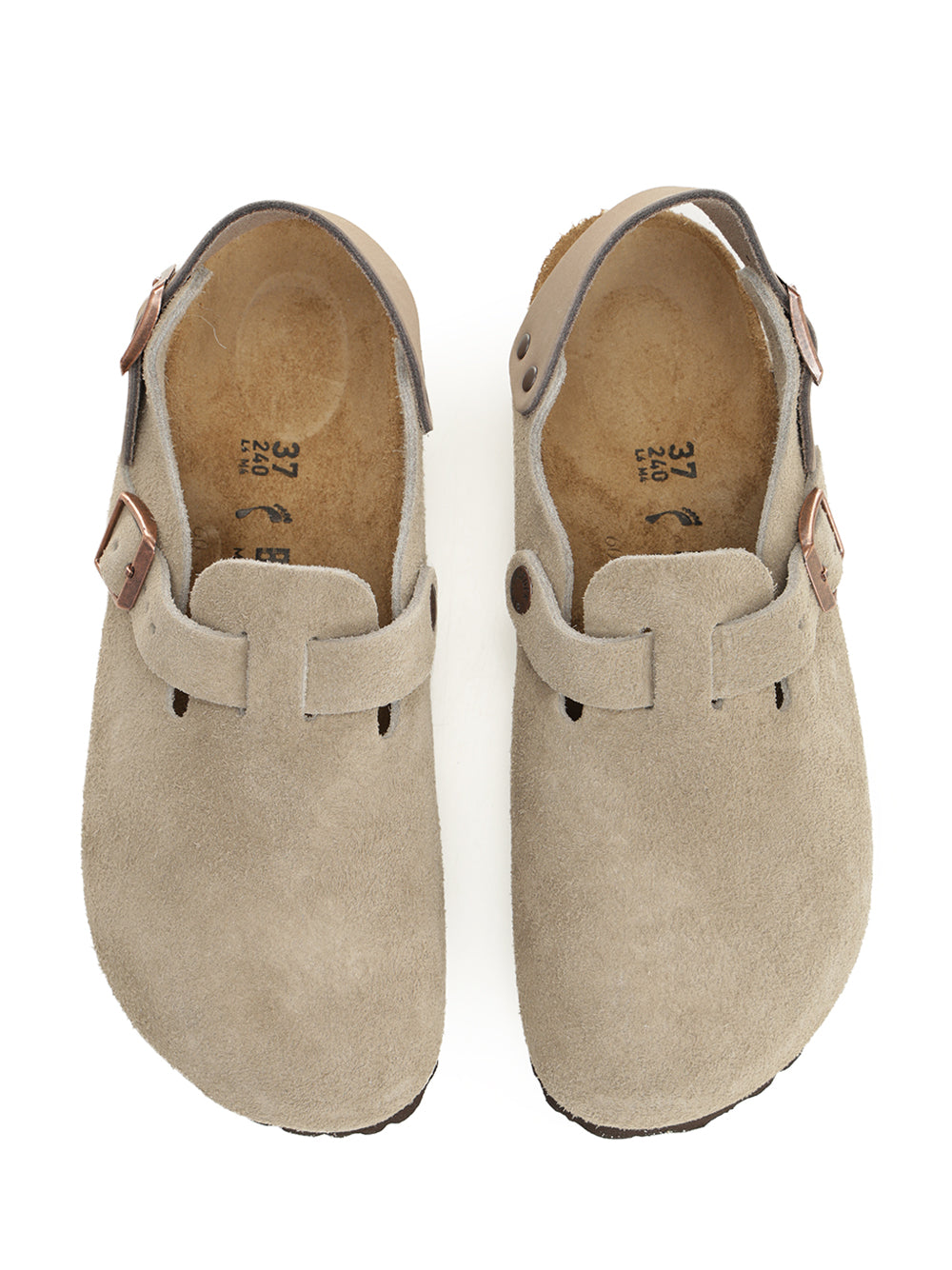 Tokyo suede sabot Beige Leather Sandal