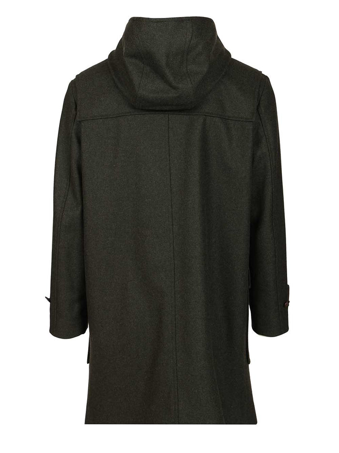 Wool and Cashmere Coat Green Wo Ws Jacket