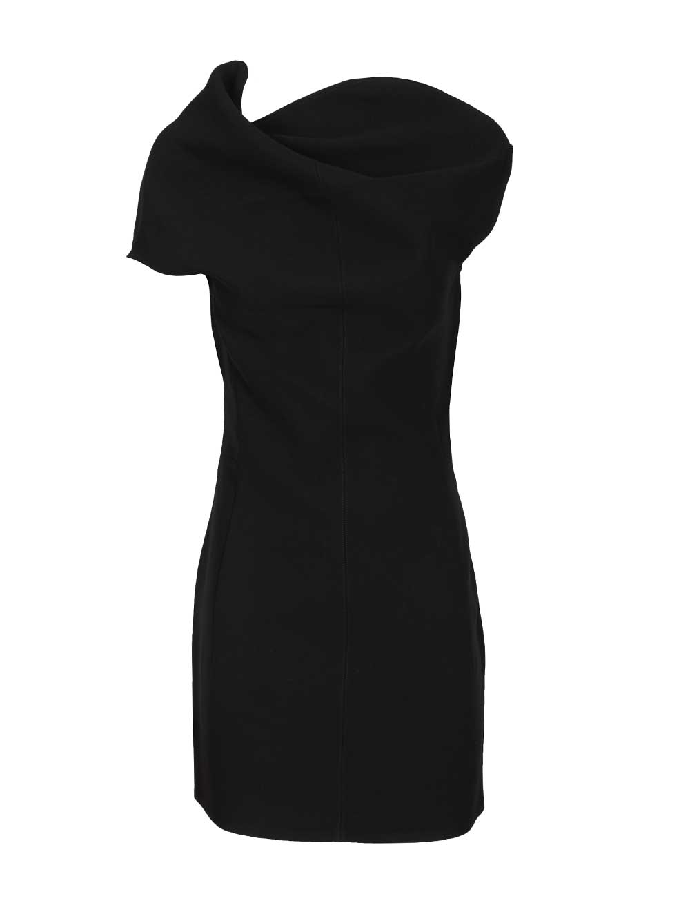 Short Fish Dress Black Polyester Viscose